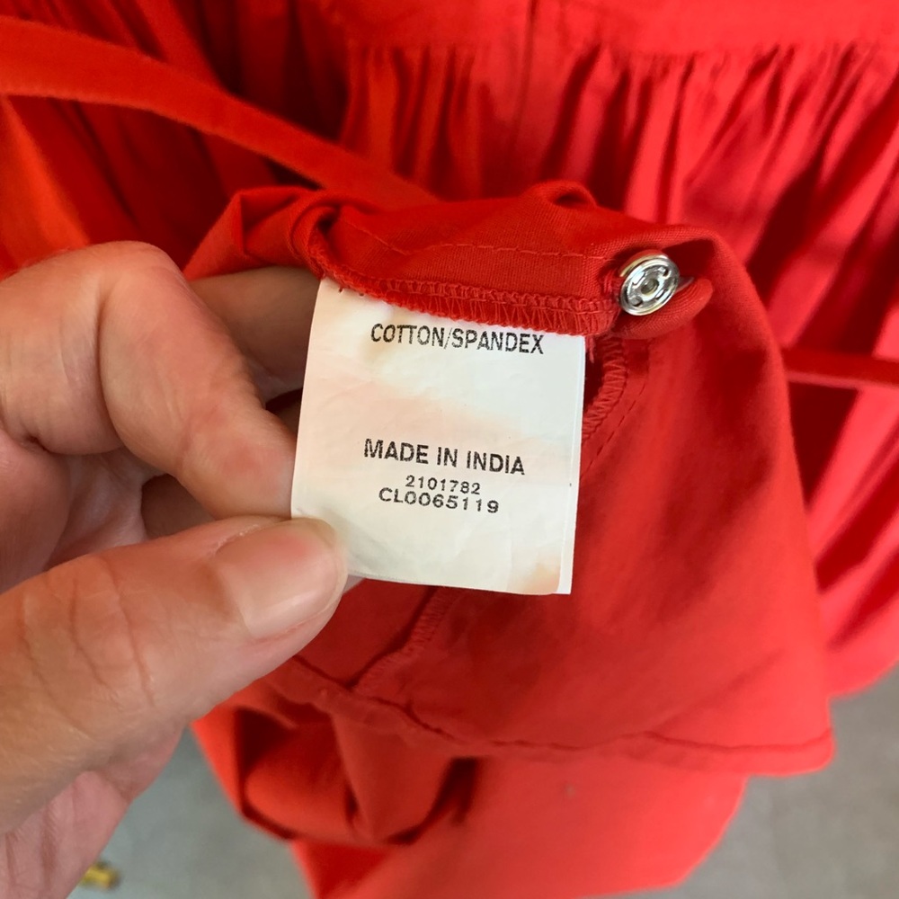 eShakti Red Custom Dress - Picture 6 of 8